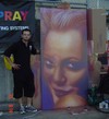 Drew Barrymore - Painted by Clinton from Airbrush Venturi.